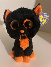 2012 Ty Beanie Boos - Moonlight the Cat 6" - Stuffed Animal Toy New with Tags 