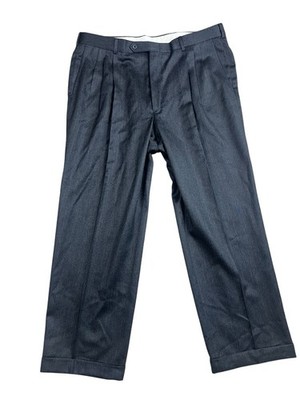 Premiere by Berle Dress Pants Men s 38x30 Gray Wool NOS