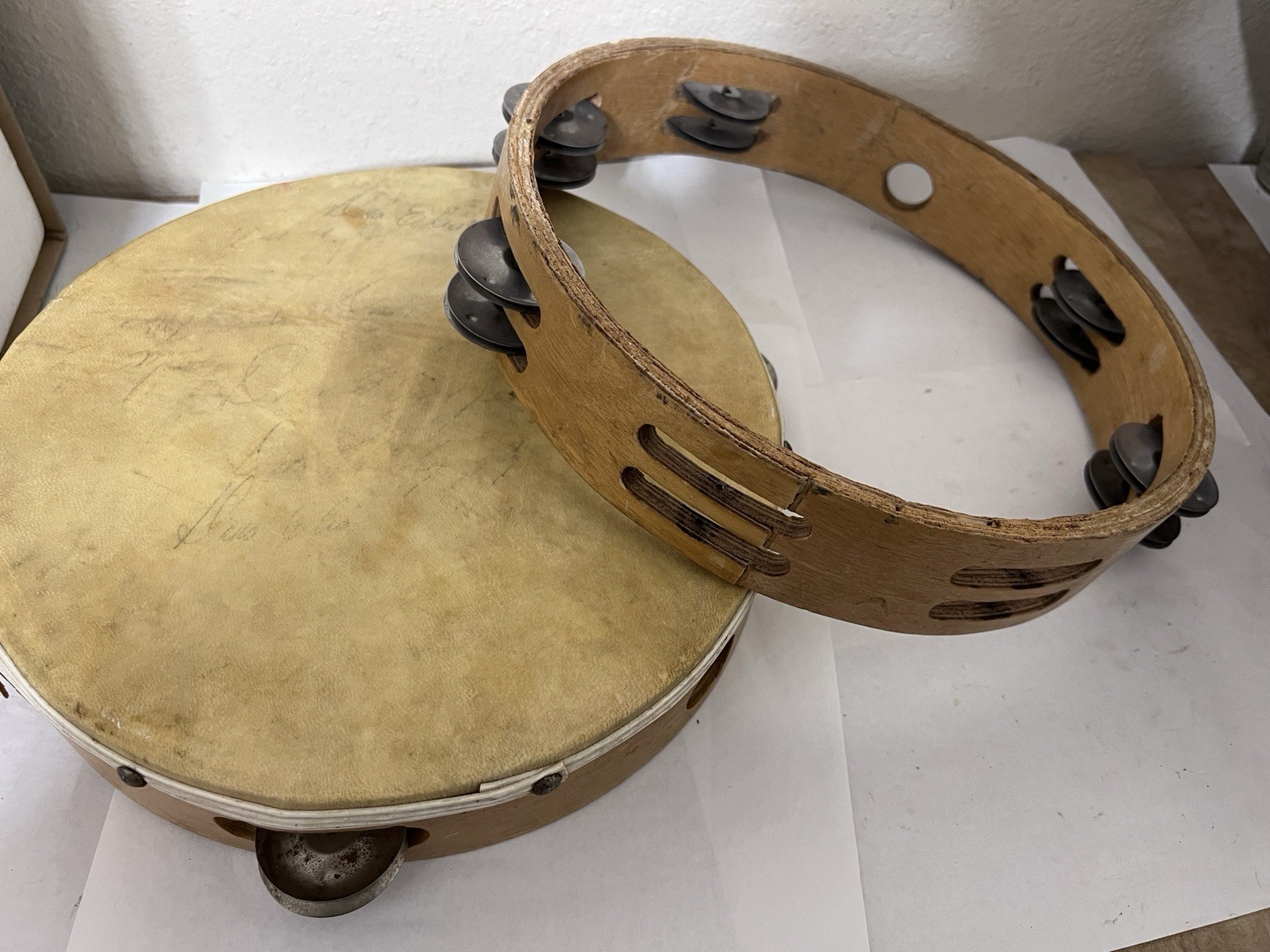 Vintage Wood & Metal 2 – 10” Tambourines