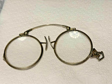 1800's ANTIQUE FOLDING EYEGLASSES MARKED 14k SPG
