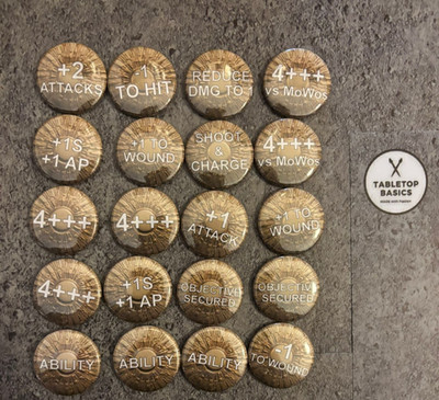 Token Set  | geeignet für Adeptus Custodes  Codex Warhammer 40k Neu 20 Teile
