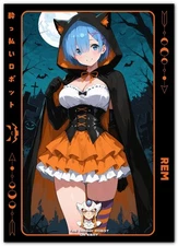 Rem | Anime Waifu Sticker Trading Card | Spicy Custom Fan Art