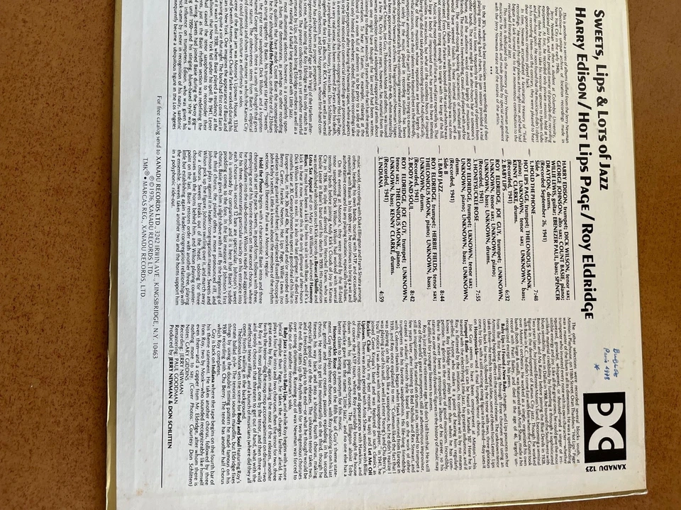 Disque vinyle Sweet,lips & lots of jazz, 1976 - Photo 2/3