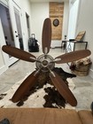 52 in 5-Blade Ceiling Fan Brushed Nickel, Brown/Silver, Wall Switch — photo 7