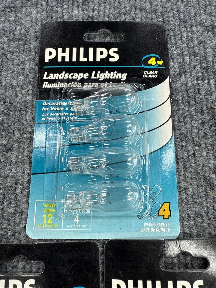 Philips Landscape lightbulbs Lot Of 3 (2)-7-Watt T5 Pkgs & (1)-4 Watt-T5-12 volt - Image 4 of 4