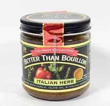 1 Culinary Collection Better Than Bouillon ITALIAN HERB Base 8oz jar 07/31/2026