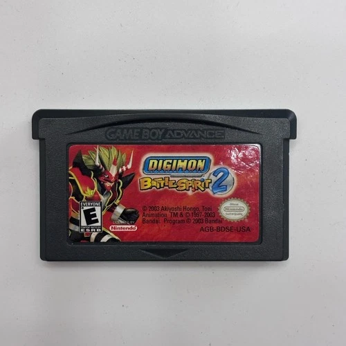 Digimon Battle Spirit 2 Game Cartridge Nintendo GameBoy Advance, 2002