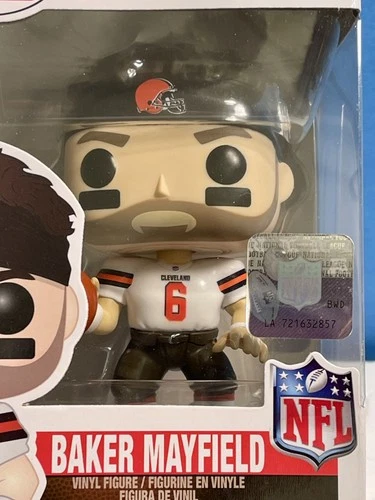 FUNKO POP! #110 FOOTBALL BAKER MAYFIELD CLEVELAND BROWNS NFL DRAFT VINYL FIGURE