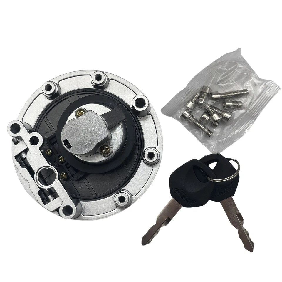 Fuel Gas Tank Cap with 2 Keys for Yamaha 1987-1993 FZR1000;1987 SRX250;SRX600 Foto 4 de 4