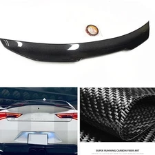 Car Rear Trunk Roof Spoiler Lip Kit Black For 2017-2021 Infiniti Q60 PSM Style