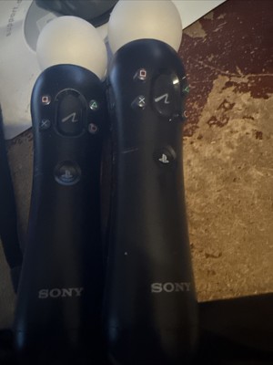 Pair Of Sony PlayStation 4/5 VR Move Motion Controllers PSVR PS4/PS5 CECH-ZCM2U