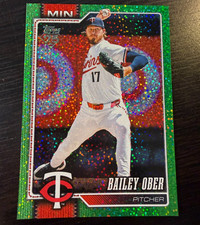BAILEY OBER 2026 TOPPS #31 CELEBRATION GREEN CONFETTI FOIL PARALLEL SP