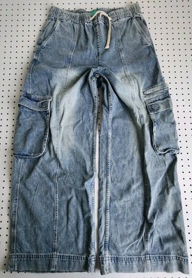 A.LAB Mega Rave Denim Cargo Pants L 32x32 Star Baggy Y2K Skate Streetwear