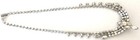 Vintage Unsigned Weiss Silver Clear Navettes Rhinestones Choker Dangle Necklace — photo 3