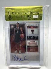 ZHAIRE SMITH 2018 CONTENDERS DRAFT PICKS ROOKIE AUTO CRACKED ICE /23 BGS Raw 9.5