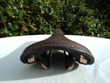 Selle Royal CX Vintage Bike Saddle. Brown Leather Road Bike Saddle. 1980s