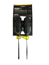 Klein 2 Piece 4 in Shank Cushion Grip Screwdriver Set Model 85442