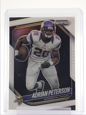 ADRIAN PETERSON 2025 PANINI PRIZM BLACK FOOTBALL WHITE VIKINGS /175 Q6608