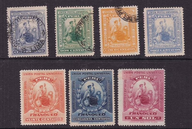 PERU^^RARER  sc#134-140   HR,NG  & used   CLASSICS  set  $140.00@xxxrum622peru23