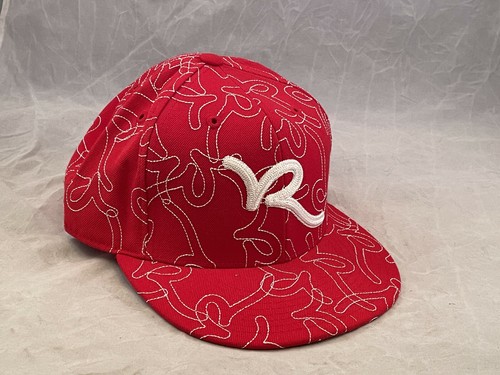 Red Embroidery Designs Fitted Cap Size 