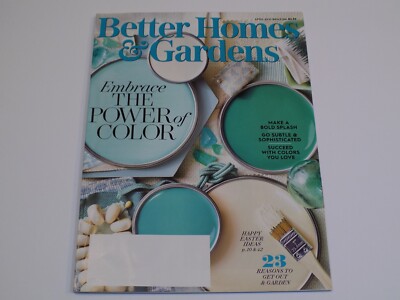 Better Homes Gardens Magazine April 2021 Happy Easter Ideas Garden Power Color