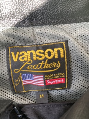 supreme vanson leathers cordura jacket