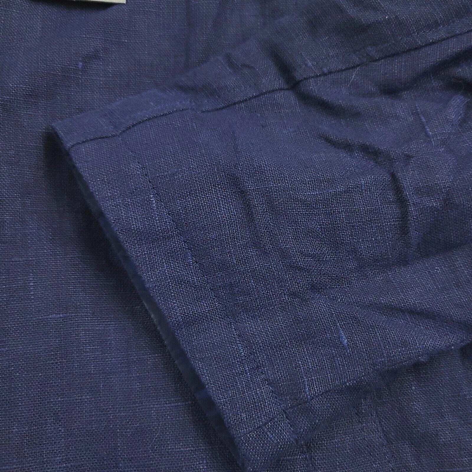 John Varvatos Collection Linen Trench Coat Mens (EU 48) US 38 Blue Reversible - product detail image 2