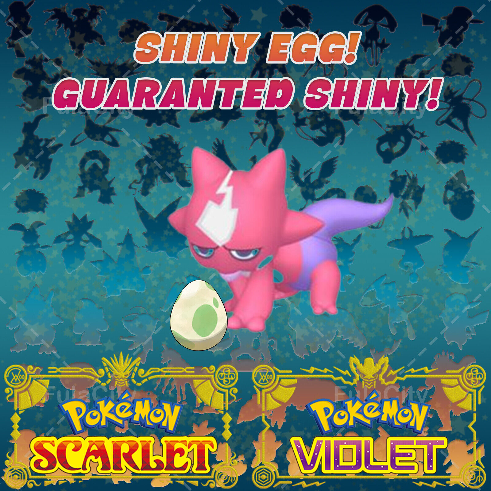 TOXEL POKEMON SCARLET VIOLET ✨ SHINY EGG 6 IV ✨ CUSTOM AVAILABLE ✨