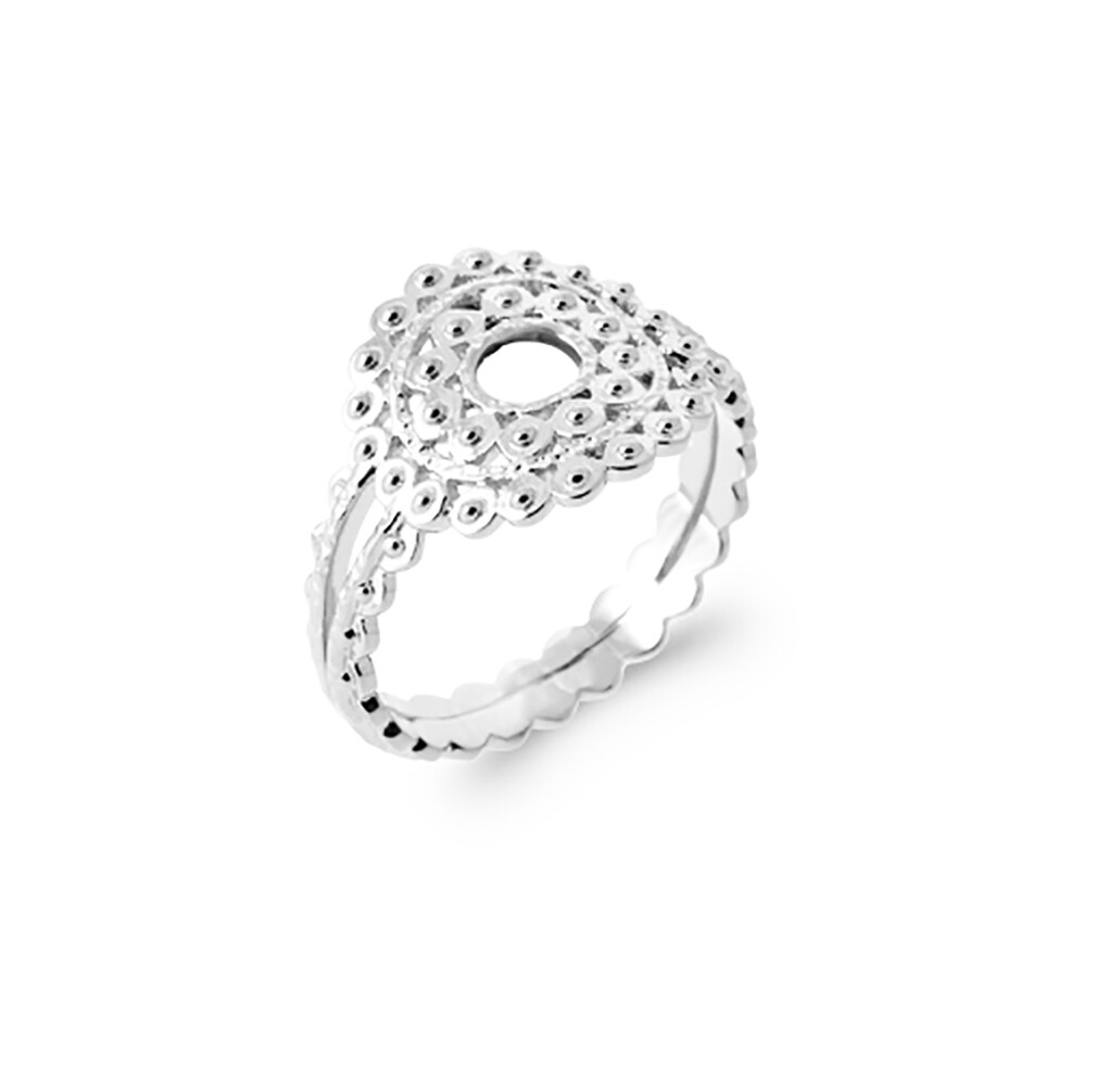 Jewelry Bague Argent RhodiÃ© Ring Bague Fine Diamant Diamond Ring
