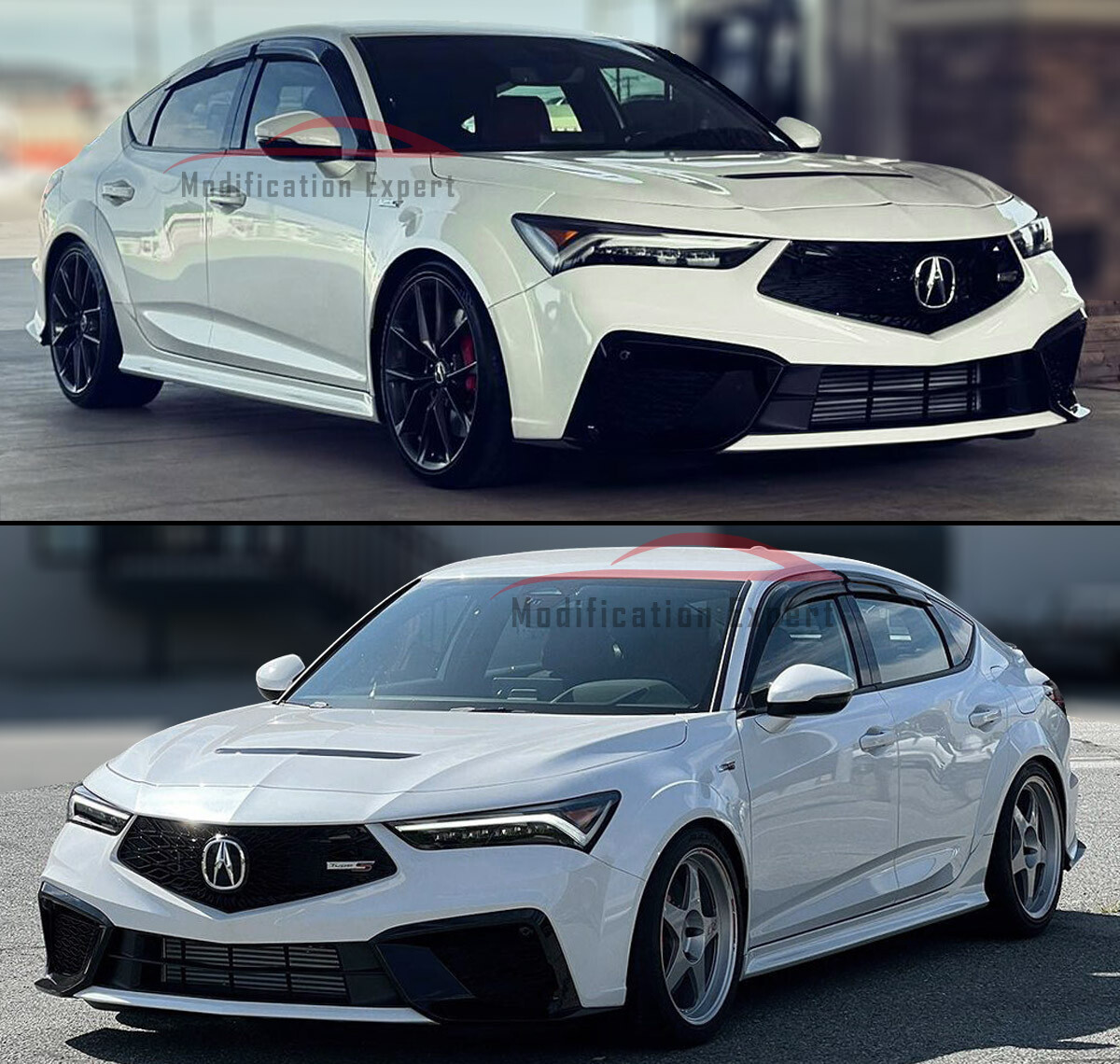 For 2023-2026 Acura Integra DE4 DE5 JDM Wavy Mugen Style Window