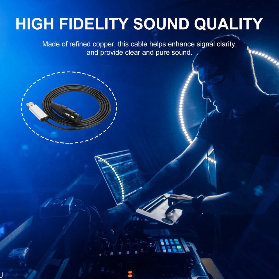 USB to DMX Interface Adapter DMX512 Controller Cable Stage Light for PC Computer - Image 4 of 4