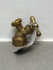 Homewerks 47610 3/4 in. MIP X 3/4 in. MHT Brass No-Kink Hose Bibb