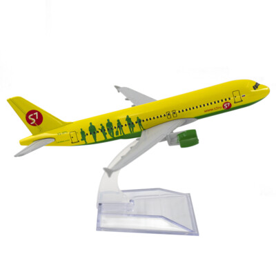 16cm Aircraft Russian S7 Airlines A320 Alloy Plane Model Toy Xmas Gift