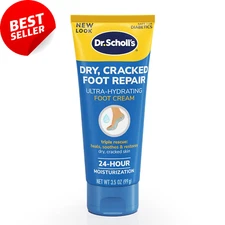 Dr Scholl's Foot Cream 3.5oz,UltraHydrating Lotion for Dry Cracked Feet,25% Urea