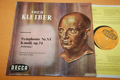 Kleiber Tchaikovsky Symphony No.6 German Ed1 Decca LXT 5370 EX/NM