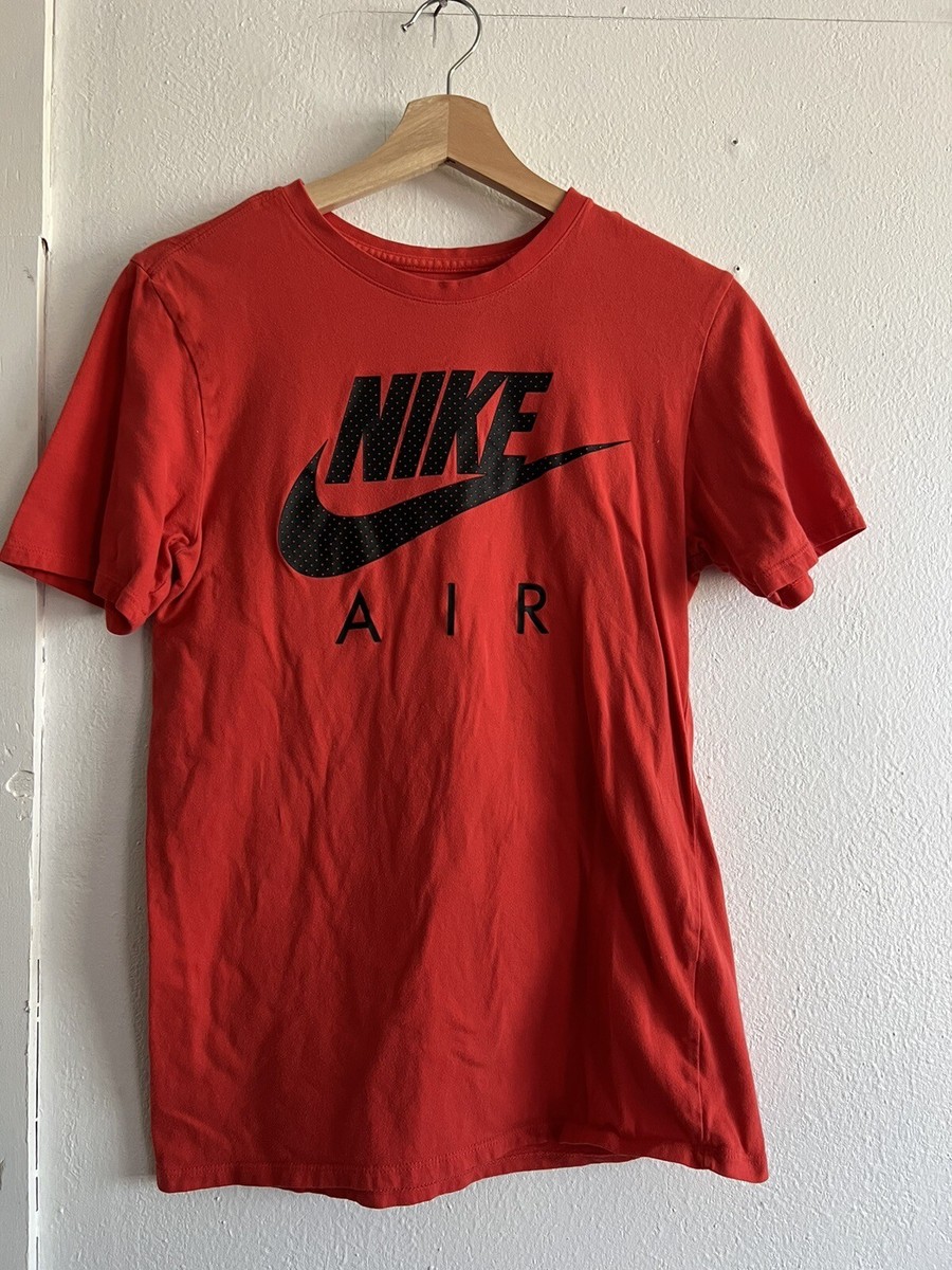 nike air red and black shirt