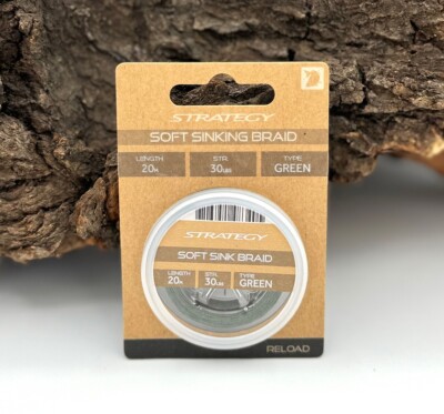 Strategy Reload Soft Sink Braid Green Brown 20lb 30lbs 20m Karpfenmontage Schnur