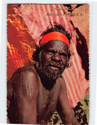 #ad Postcard Australian Aboriginal Tribesman Norther Territory $4.99
