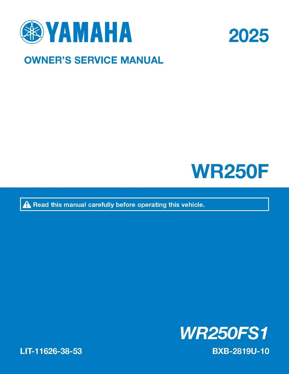 YAMAHA WR250F(T) 2005年 サービスマニュアル WR250F Motorcycle Repair Manuals & Literature for sale | eBay