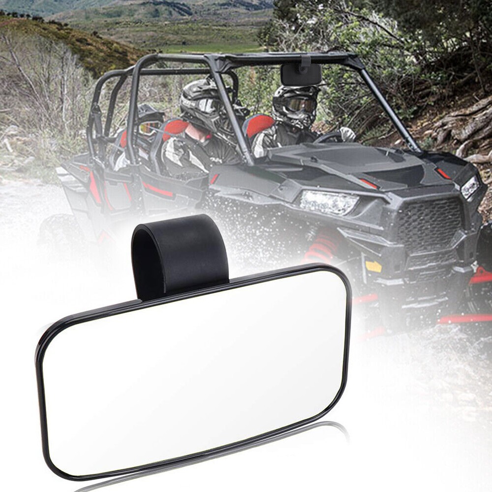 1.65-2 UTV Rear View Center Mirror W/LED Light For Polaris RZR S 570/900/1000