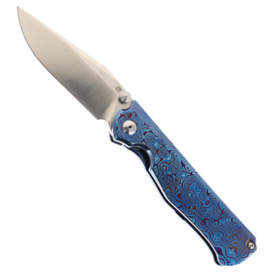 Artisan Cutlery Caruso Folding Knife Titanium Damascus Handle S90V 1869G-TDB