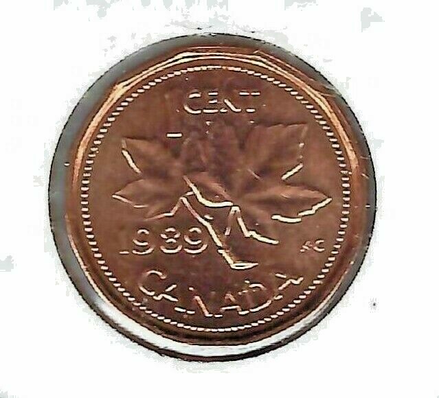 1989 Canadian Uncirculated One Cent Elizabeth II Coin! | eBay
