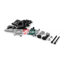 8 Pcs 12mm Dia Black Aluminum Clamp Clip for Carbon Fiber Tube RC Multirotor⊕IK