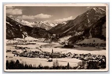 RPPC Birdseye VIew Oberstdorf Germany Allgäu Region Bavarian Alps Postcard P28
