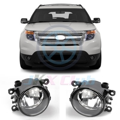 Pair Bumper Driving Lamp Fog Light t For Ford Explorer 2011-2015 / C-MAX TAURUS 