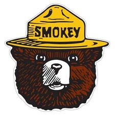 Smokey bear sticker weatherproof bumper vinyl decal