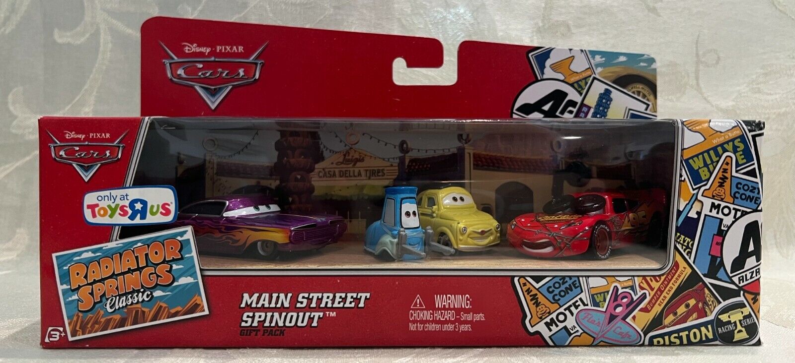 Mattel Disney Cars Race-O-Rama Spin Out Lightning McQueen Diecast Car   BobaKhan Toys - Vintage and New Action Figures, Toys and Collectibles!