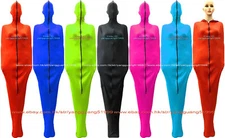 Unisex Spandex Mummy Suit Costumes Sleeping Bag Bodysuit+ internal Sleeves F1008