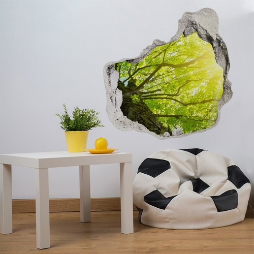 Deko Aufkleber Selbstklebender Wandbild Poster Kastanienbaum im Frühling - Bild 2 von 4