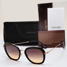 Image of Tom Ford Sunglasses Kenyan Black Gold Brown Gradient FT0792 TF 792 01B 54mm